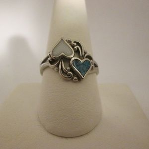 vintage heart size 10 ring